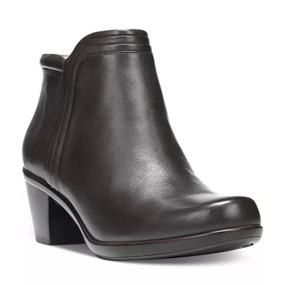 NATURALIZER Elisabeth Woman's 6.5M Black Leather Ankle Boot Comfort - Picture 1 of 9